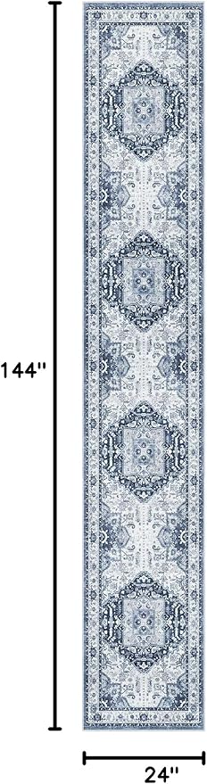 Madane Runner Rugs for Hallway 2x12 Extra Long Washable Non-Slip Hallway Runner - Image 2