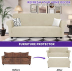 ZNSAYOTX Oversized Super Stretch Couch Cover, New Striped Sofa Covers - Image 2