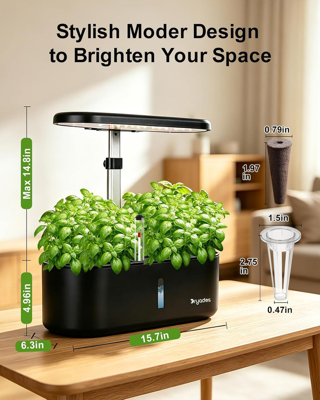 Hydroponics Growing System Indoor Garden: 12 Pods Hydroponic Planter