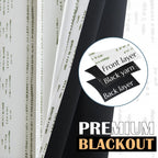 jinchan Boho Blackout Curtains 63 Inch Length for Bedroom Living Room