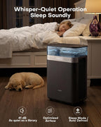 avylo 5000 Sq.Ft Dehumidifier for Basement with Pump and Drain Hose, Black