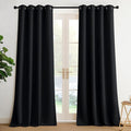 NICETOWN Room Darkening Draperies Curtains Panels, 2 Panels Black W52 x L102 by NICETOWN
