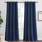 NICETOWN Navy Blackout Curtains 108" Long by NICETOWN