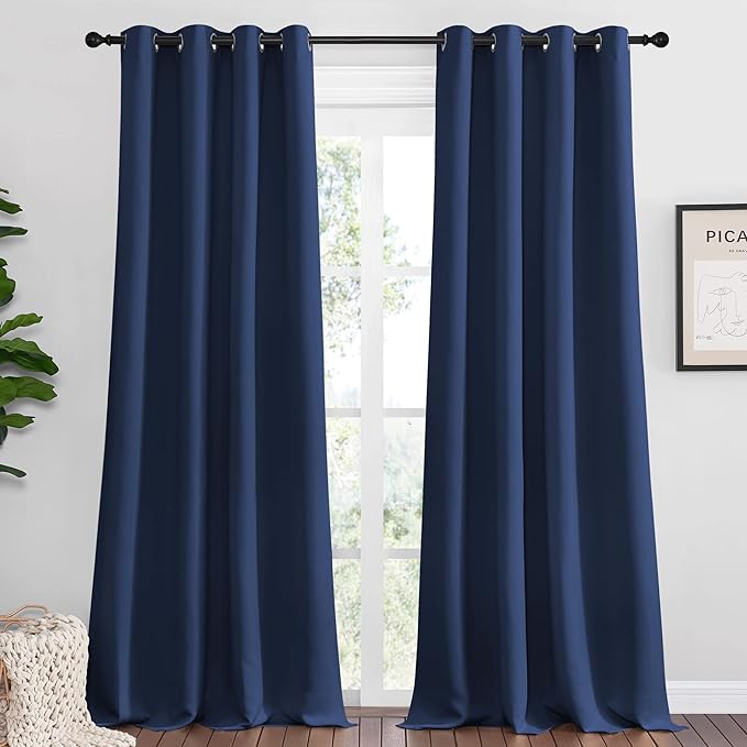 NICETOWN Navy Blackout Curtains by NICETOWN