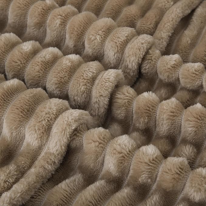 Tan Fleece Throw Blanket 60”×80” - Image 6