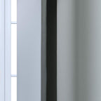 Yakamok 84 Inch Length Gray and Greyish White Gradient Color Ombre Curtains - Image 7