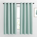 NICETOWN Aqua Blue Blackout Curtains 63 inches Long by NICETOWN