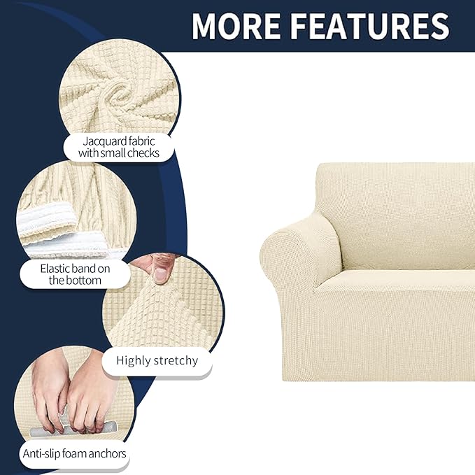 Cupuamon 2026 New Stretch Chair Sofa Slipcovers Couch Cover - Image 4