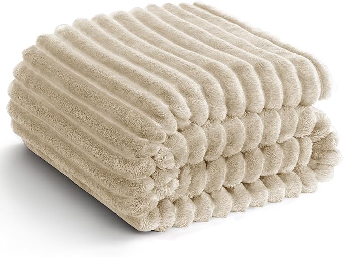 IMEET Linen Ribbed Twin Blanket by Unknown
