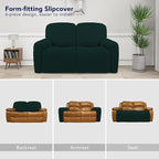 PureFit Super Stretch Loveseat Recliner Sofa Couch Cover - Image 4
