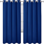 LEMOMO Blackout Curtains 52 x 72 inch/Royal Blue Curtains Set of 2 - Image 2