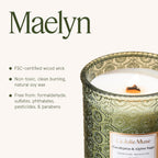 LA JOLIE MUSE Eucalyptus Sage Fresh Scented Candles for Home, 19 oz Soy Wax
