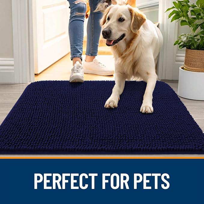 OLANLY Dog Door Mat for Muddy Paws 70x32, Absorbs Moisture and Dirt, Absorbent - Image 6