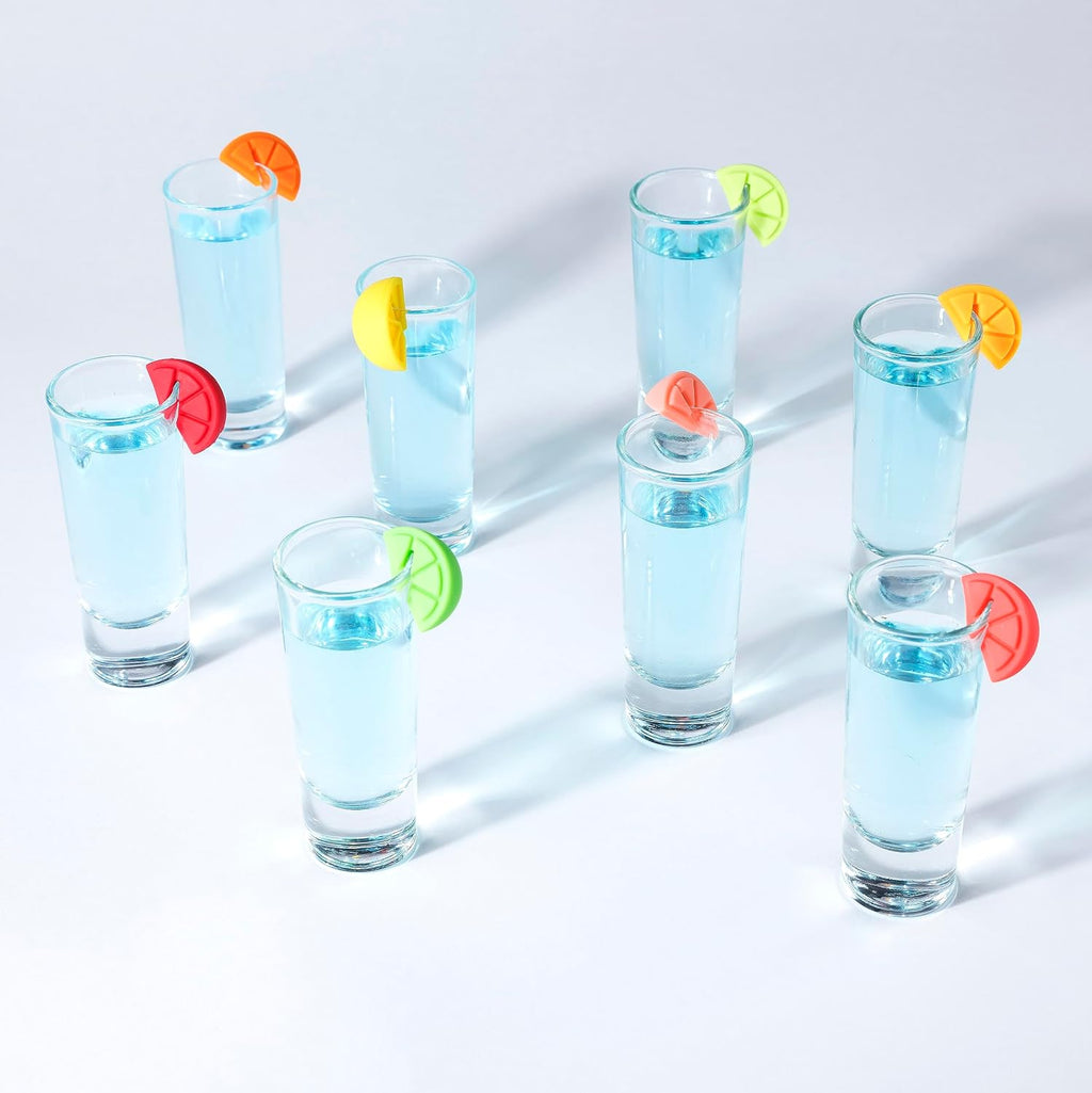 TrueZoo Silicone Drink Charms, Identifier for Drinks, Cocktails, Dinner, Birthday, Wedding, Bachelor Bachelorette Party, Holiday, Game Nights, Movie Night, Picnic, Outdoor, Pool Parties, Home Bar