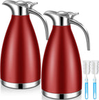 Uiifan 2 Pcs 68oz Thermal Coffee Carafe for Keeping Hot/Cold