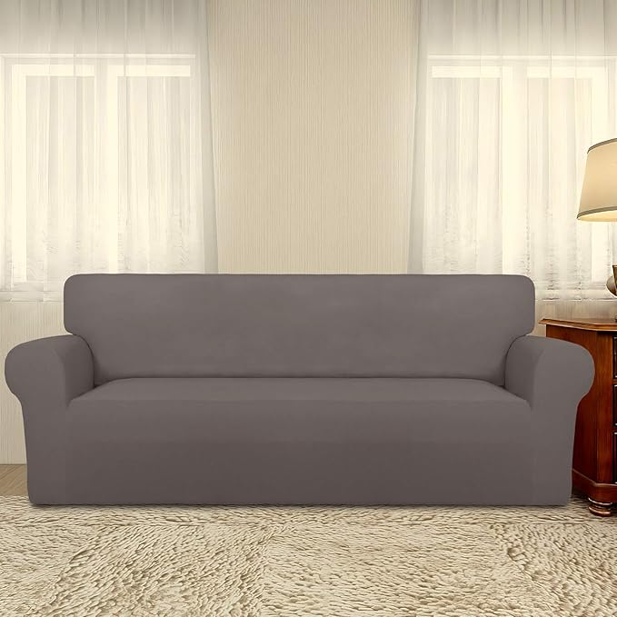 PureFit Super Stretch Sofa Slipcover – Spandex Non Slip Soft Couch Sofa Cover - Image 2