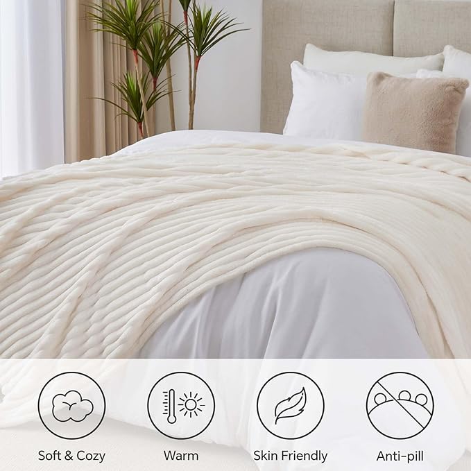 BEDELITE Blankets Queen Size for Bed, 300GSM Soft & Warm Fleece Blanket - Image 7
