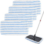 4 Pack Mop Heads Replacements for Ocedar Hardwood Floor 'N More Microfiber Mops,Terry Cloth Mops Refills 15 x 8 Flat Dust Mop Pads for O Cedar mop,Washable&Reusable Mopping Pads (Handle Not Included)