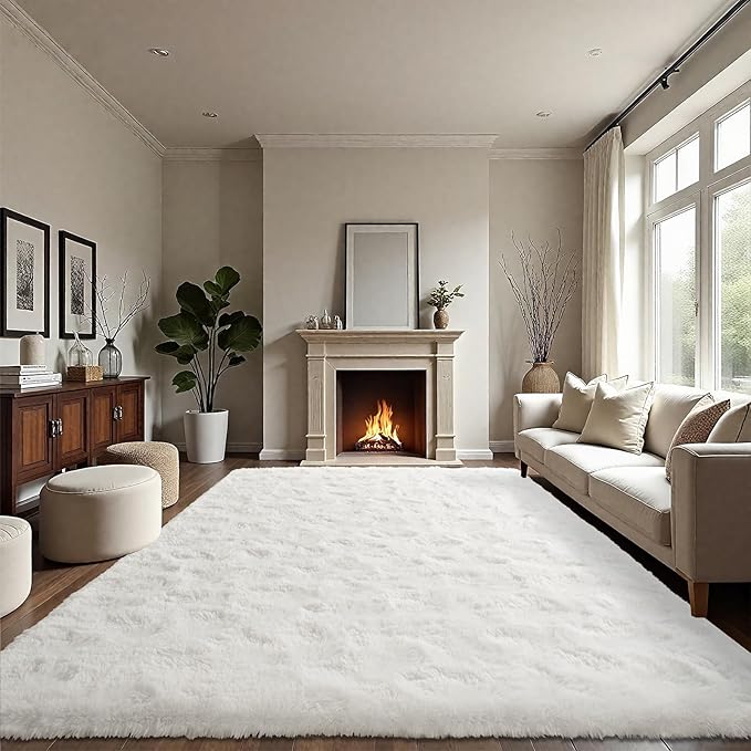 LOCHAS Ultra Soft Indoor Modern Area Rugs Fluffy Living Room Carpets - Image 3