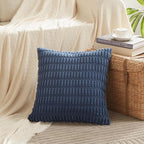 Fancy Homi 4 Packs Dusty Blue Decorative Throw Pillow Covers 20x20 Inch - Image 2