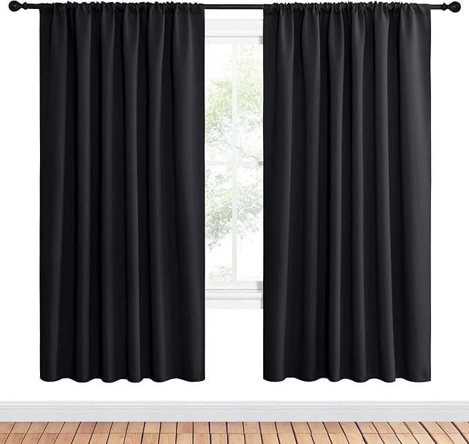 NICETOWN Black Blackout Curtain Blinds - Image 2