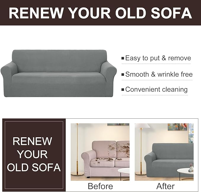 U-NICE HOME Loveseat Cover Stretch Couch Cover Sofa Cover Sofa Slipcover - Image 5