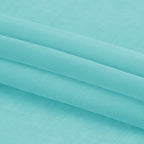 DWCN Aqua Sheer Curtains 63 Inch Long for Living Room Rod Pocket 2 Panels