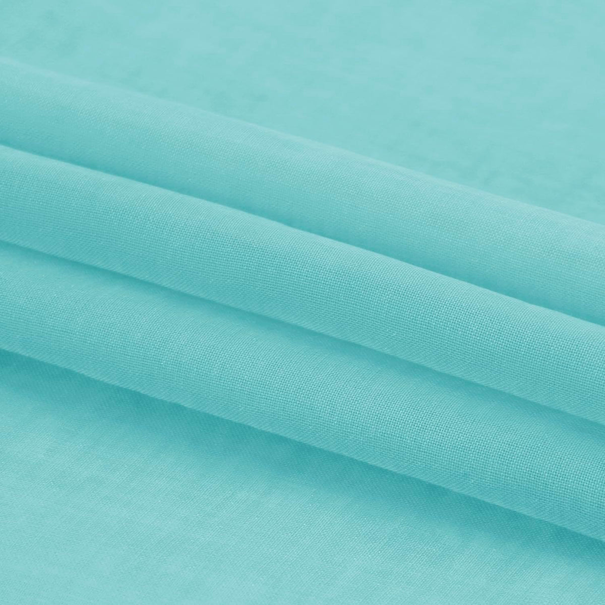 DWCN Aqua Sheer Curtains 63 Inch Long for Living Room Rod Pocket 2 Panels