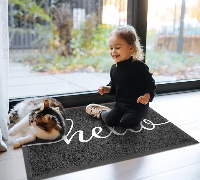 EARTHALL Door Mat 3-Pack Outside Inside Hello Doormat 30"x17.5" Durable Floor - Image 8