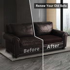 Leather Look Couch Cushion Covers Sofa Seat Slipcovers Sets Couches Furniture - Image 7