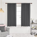 Deconovo Blackout Curtains, Thermal Insulated, W52 x L45 2 Panels, Back Tab by Deconovo