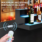 Dethan 2 Tier 15 Inch Liquor Bottle Display Shelf with App & Remote Control