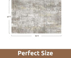 6 x 9 Area Rugs for Living Room, Machine Washable Non Slip Rug Ultra Soft Low - Image 2