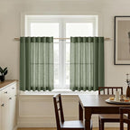 Nanspring Short Linen Curtains 36 Inch Length - Image 6