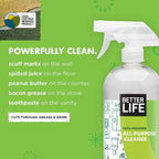 Better Life All Purpose Cleaner - Multipurpose Home and Kitchen Cleaning Spray for Glass, Countertops, Appliances, Upholstery & More - Multi-surface Spray Cleaner - 32oz Clary Sage & Citrus