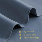 NICETOWN Kitchen Curtains Blackout Curtains & Drapes, Stone Blue, Thermal - Image 5