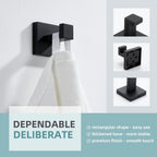 Angle Simple Towel Hook Matte Black, Coat Robe Hook, Bathroom Towel Hanger