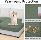 Easy-Going Stretch 3 Pieces Couch Cushion Covers - Image 3