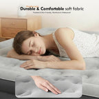DIMAR GARDEN King Size Air Mattress with Built in Pump, 18.5” Blow Up Mattress, Inflatable Bed for Home