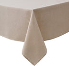 NLMUVW Brown Linen Tablecloth Rectangle, Chocolate Table Cloth Farmhouse Rectangular Table Cover for Kitchen Dining Coffee, 54 x 84 Inch