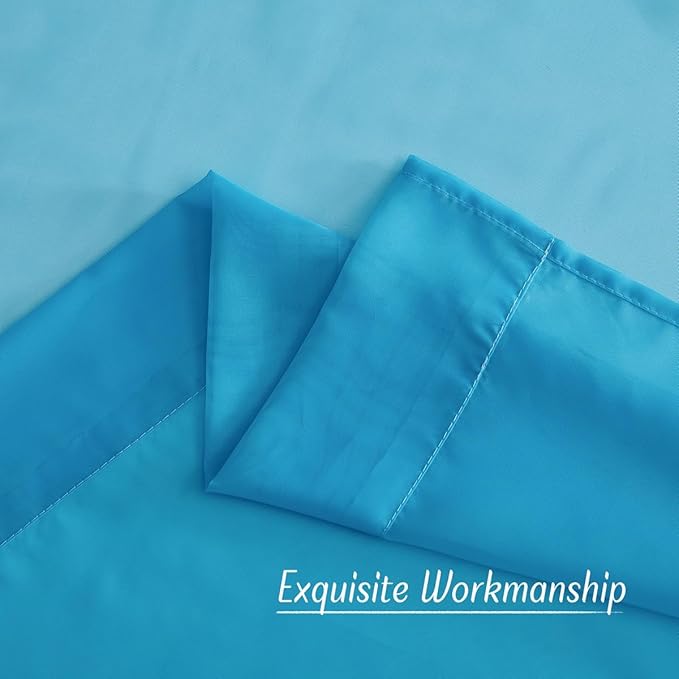 NICETOWN Voile Sheer Teal 90 inch Curtains - Image 7