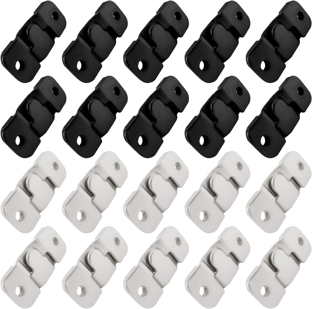 40Pcs (20 Pairs) Flush Mount Bracket, Interlock Hanging Buckle