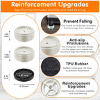 Furniture Risers Bed Risers Heavy Duty 1 inch, 2 inch, 3 inch, 4 inch Round Adjustable Bed Lifts Riser for Desk Legs Table Couch Sofa Chair Refrigerator Washing Machine (1+1 Inch, White, 4 Pack)