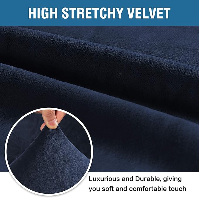 H.VERSAILTEX Stretch Velvet Loveseat Covers - Image 3