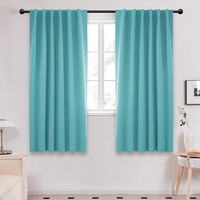 Deconovo Blackout Curtains Back Tab and Rod Pocket Curtains Insulated Thermal by Deconovo