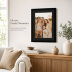 12x16 Double Floating Mat Wood Picture Frame, for 30 x 40cm Diamond Art Painting with Double 10x14 Black Mat, 10x14 Matted Frame with Shatter Resistant Plexiglass, 2 Pack, Black
