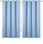 LEMOMO Sky Blue Thermal Blackout Curtains/52 x 63 Inch/Set of 2 Panels Room - Image 2