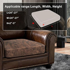 Leather Look Couch Cushion Covers Sofa Seat Slipcovers Sets Couches Furniture - Image 3