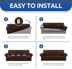 KEKUOU Stretch Loveseat Sofa Cover Slipcover, Couch Covers - Image 6