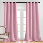 NICETOWN Long Crystal Pink Curtains by NICETOWN